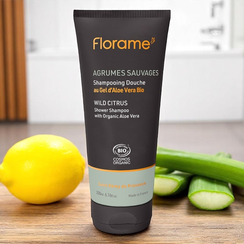 Bio-Shampoo & Duschgel für Männer mit Wildzitrus-Duft – 200 ml – Florame