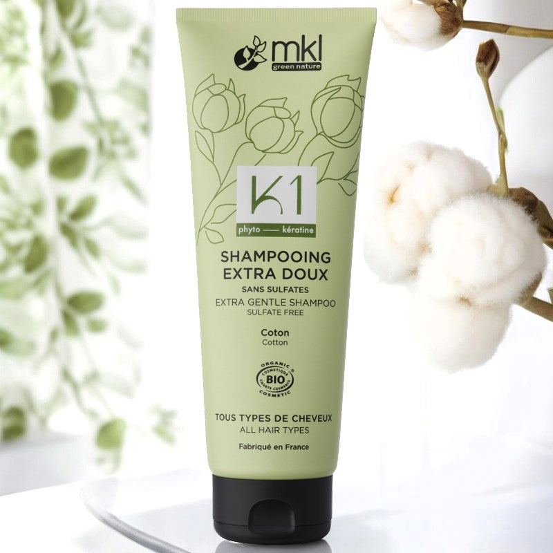 Shampooing extra doux BIO coton - 250ml - MKL Green Nature