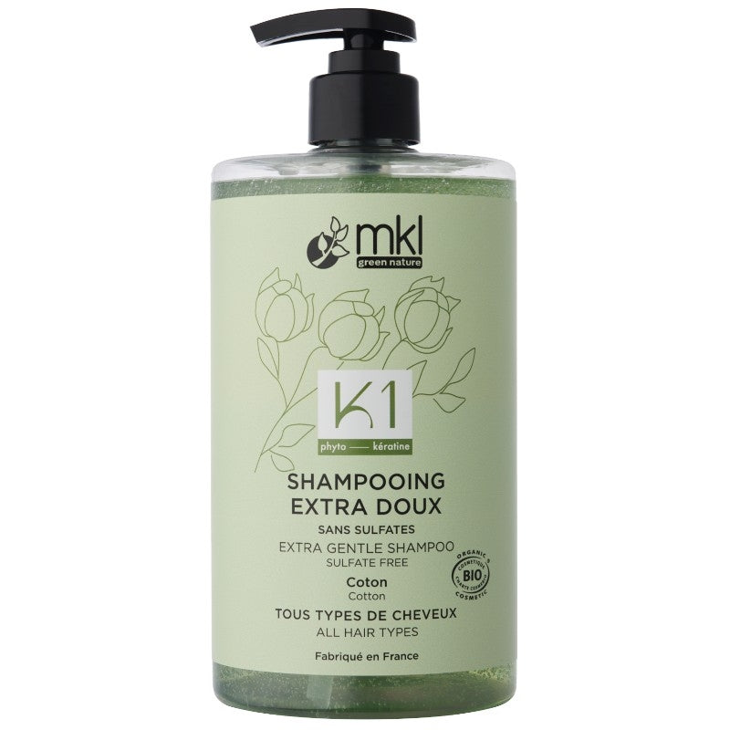 Shampooing extra doux BIO coton - 750ml - MKL Green Nature