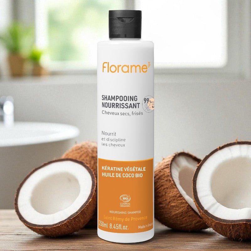 Shampooing nourrissant BIO kératine végétale & coco - 250ml - Florame