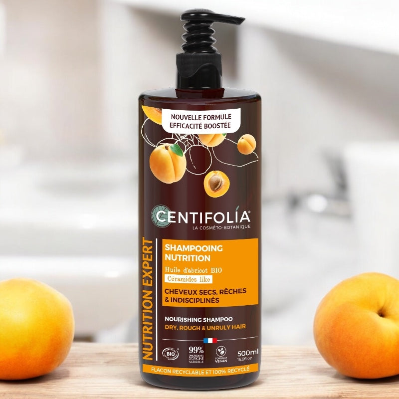 Shampooing nutrition BIO abricot & céramides like - 500ml - Centifolia