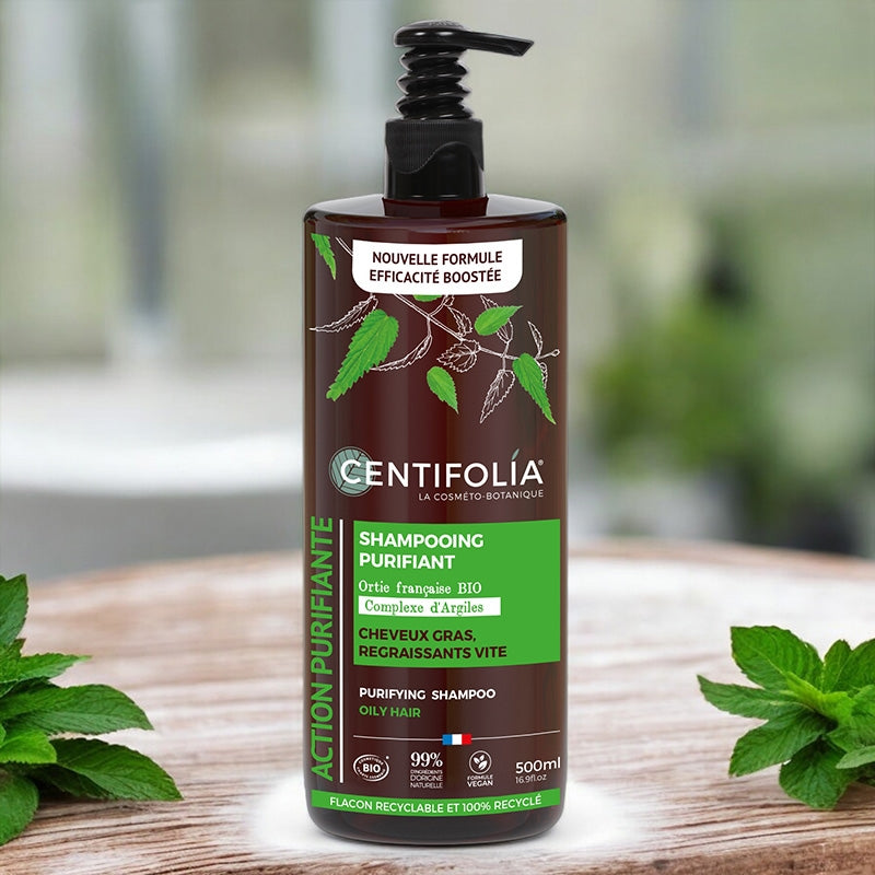 Bio-Reinigungsshampoo mit Tonerde und Brennnessel – 500 ml – Centifolia
