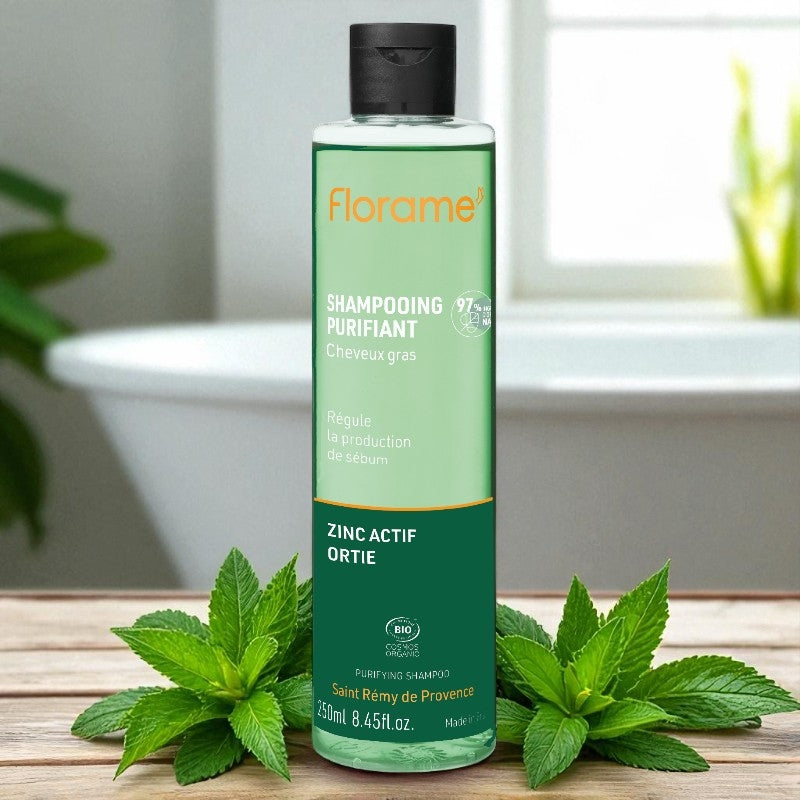 Bio-Reinigungsshampoo mit Zink und Brennnessel – 250 ml – Florame