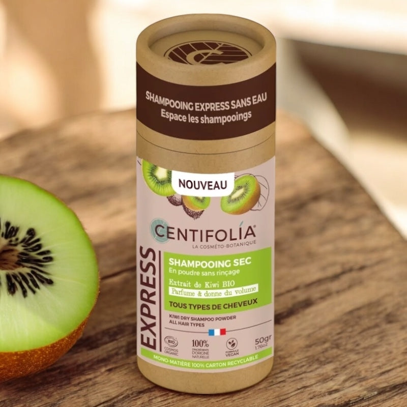 Bio-Kiwi-Trockenshampoo-Pulver, ohne Ausspülen – 50 g – Centifolia