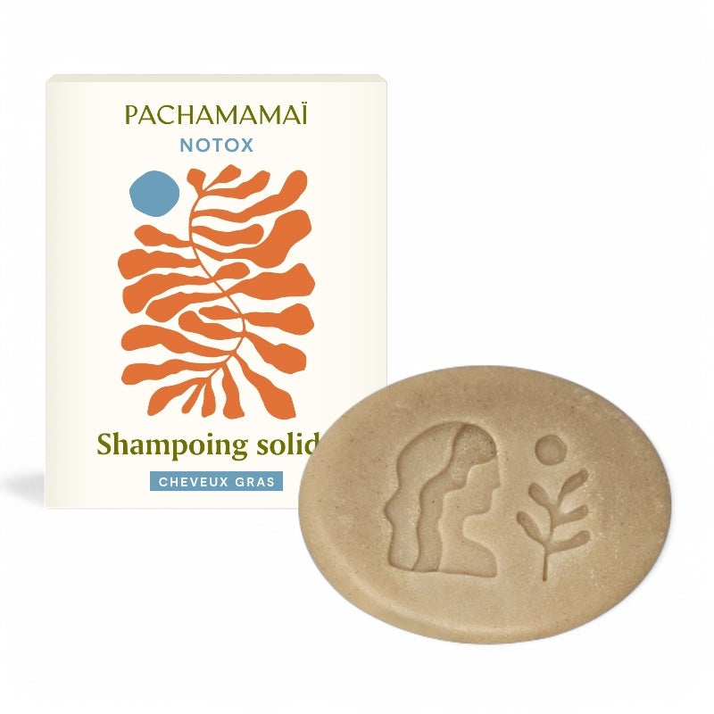 Festes Shampoo für fettiges Haar mit Rhassoul-Tonerde - 75 ml - Pachamamaï