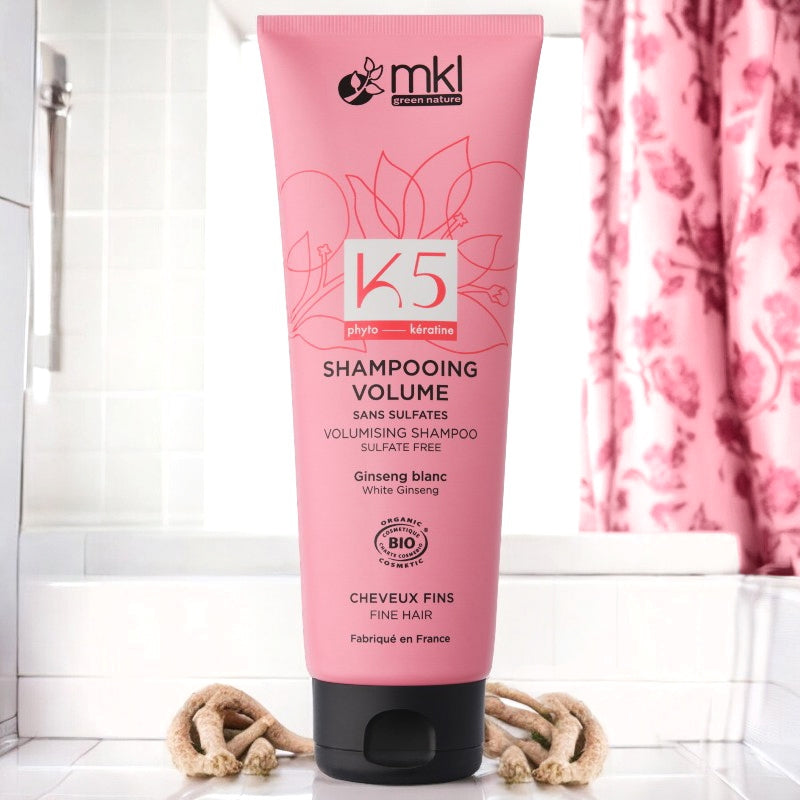 Shampooing volume BIO ginseng blanc - 250ml - MKL Green Nature