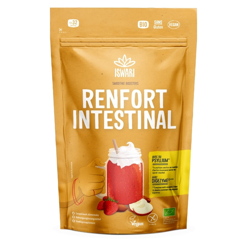 Bio-Flohsamen-Bananen-Booster-Smoothie – 100 g – Iswari