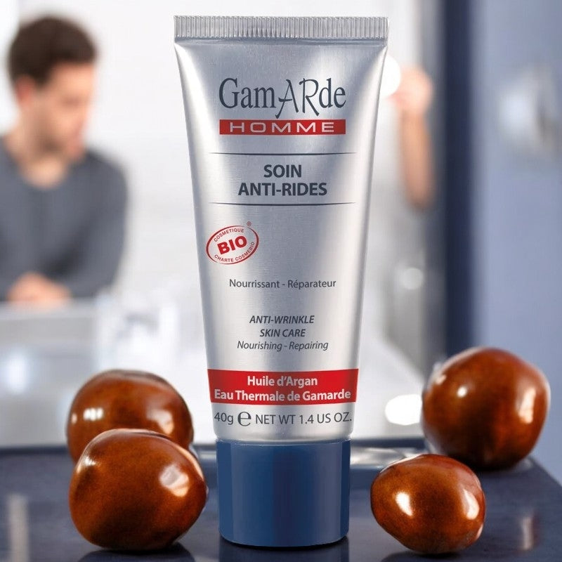 Bio-Anti-Falten-Creme für Männer mit Arganöl und Thermalwasser – 40 g – Gamarde