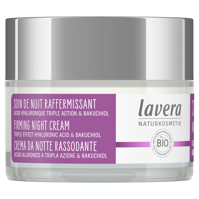 Soin de nuit raffermissant BIO acide hyaluronique & bakuchiol - 50ml Lavera