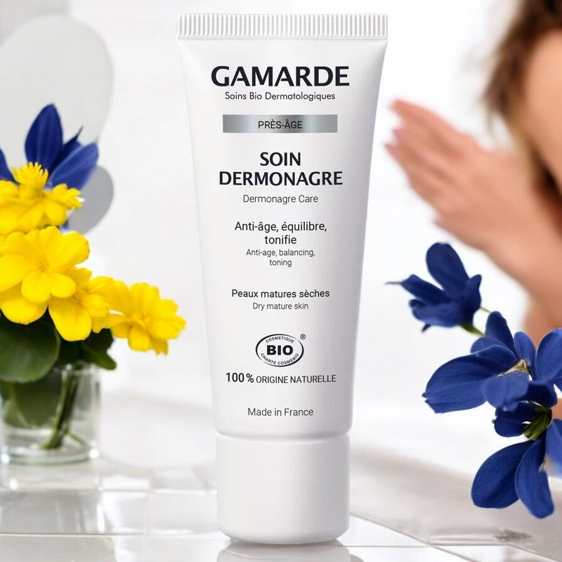 Soin dermonagre BIO bourrache, onagre & eau thermale - 40g - Gamarde