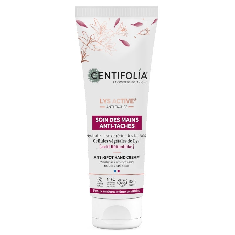 Soin des mains anti-tâches BIO lys - 50ml - Centifolia