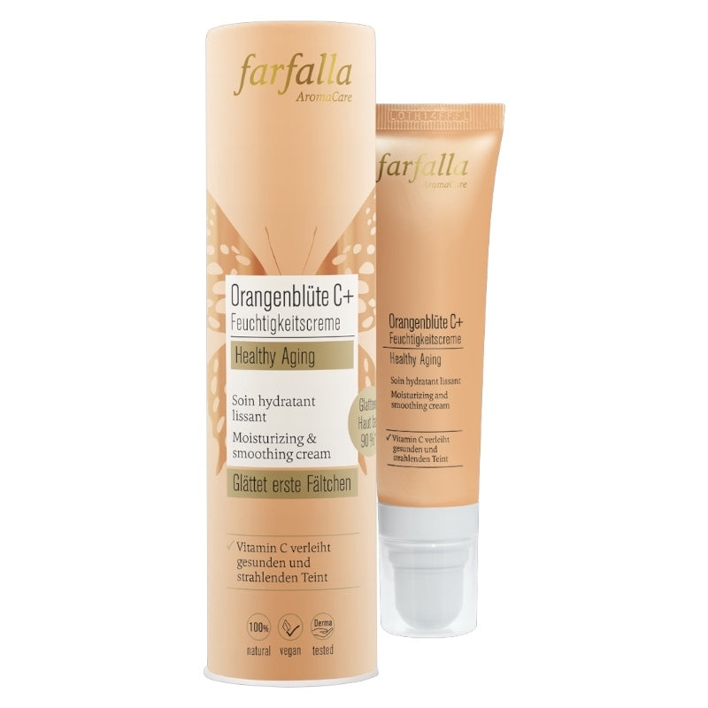 Soin hydratant lissant BIO fleur d'oranger C+ - 30ml - Farfalla