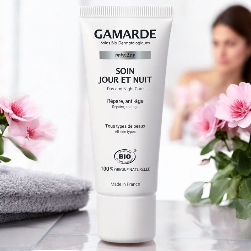 Soin jour et nuit BIO géranium & eau thermale - 40g - Gamarde