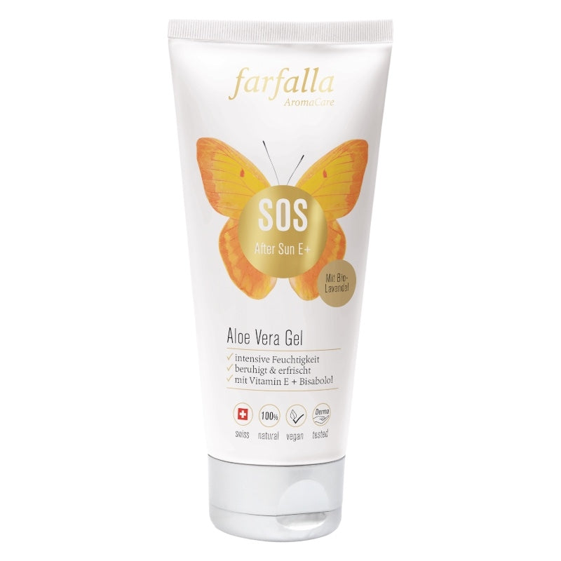 SOS après-soleil BIO gel d'aloe vera & lavande - 100ml - Farfalla