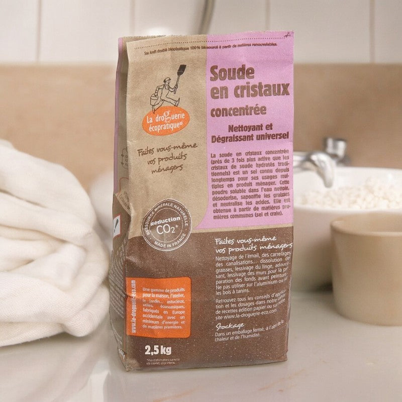 Soude en cristaux - 2,5kg - La droguerie écopratique