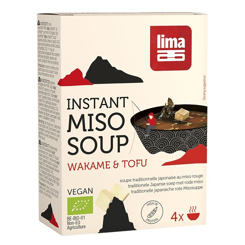 Soupe miso instantanée wakame & tofu BIO - 40g - Lima