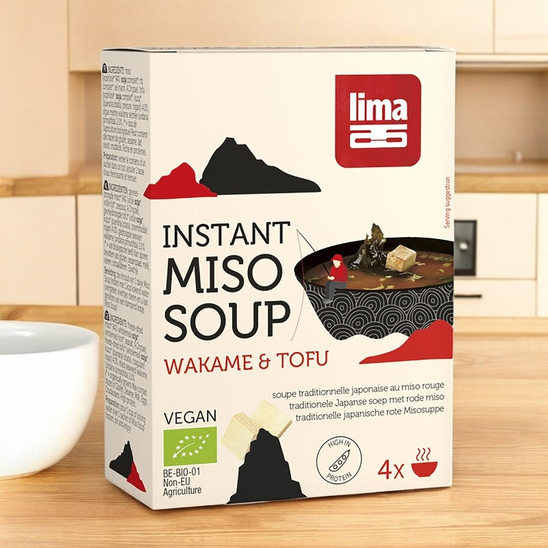 Soupe miso instantanée wakame & tofu BIO - 40g - Lima