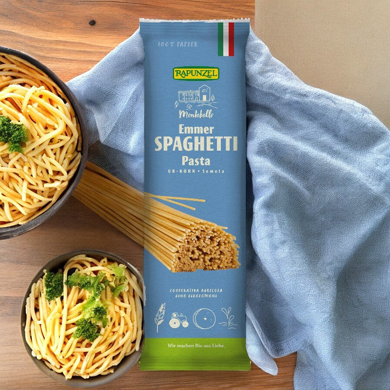 Spaghetti au blé amidonnier semola BIO - 500g - Rapunzel