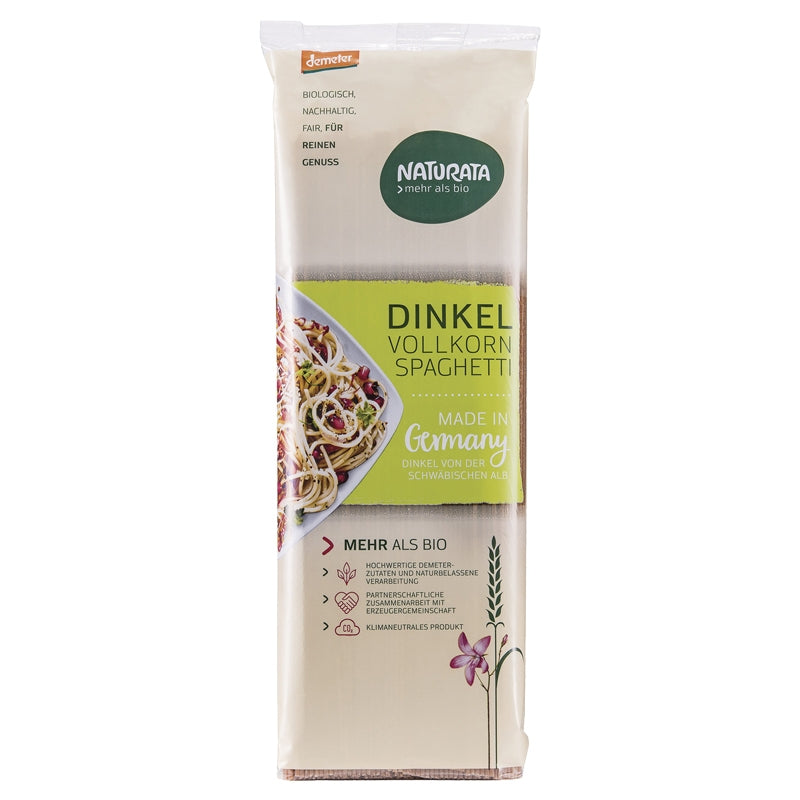 Bio-Vollkornspaghetti aus Dinkel – 500 g – Naturata