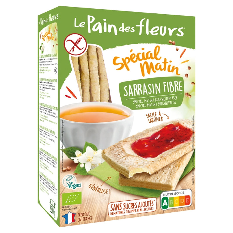 Frühstücksspezialität mit Bio-Buchweizenfasern - 230 g - Le pain des fleurs