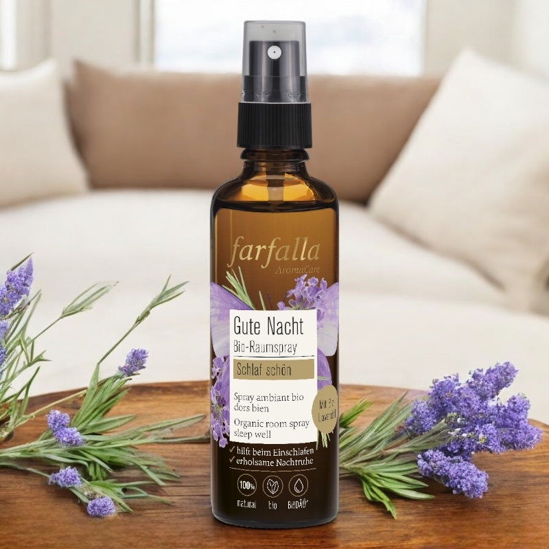 Sleep Well Bio-Lavendel-Raumspray – 75 ml – Farfalla