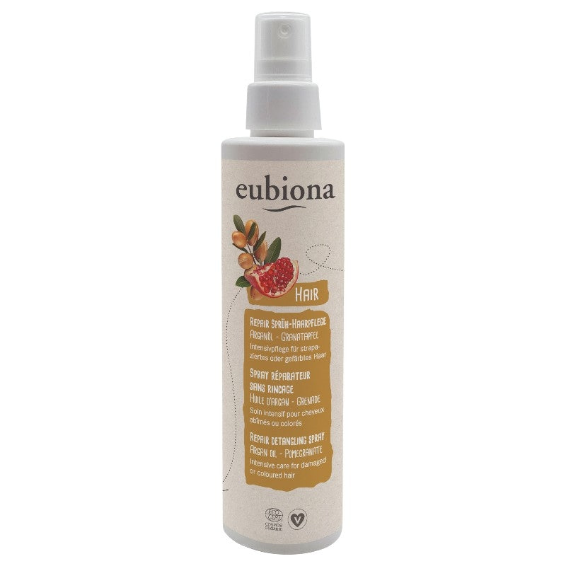 Spray réparateur sans rinçage BIO argan & grenade - 200ml - Eubiona