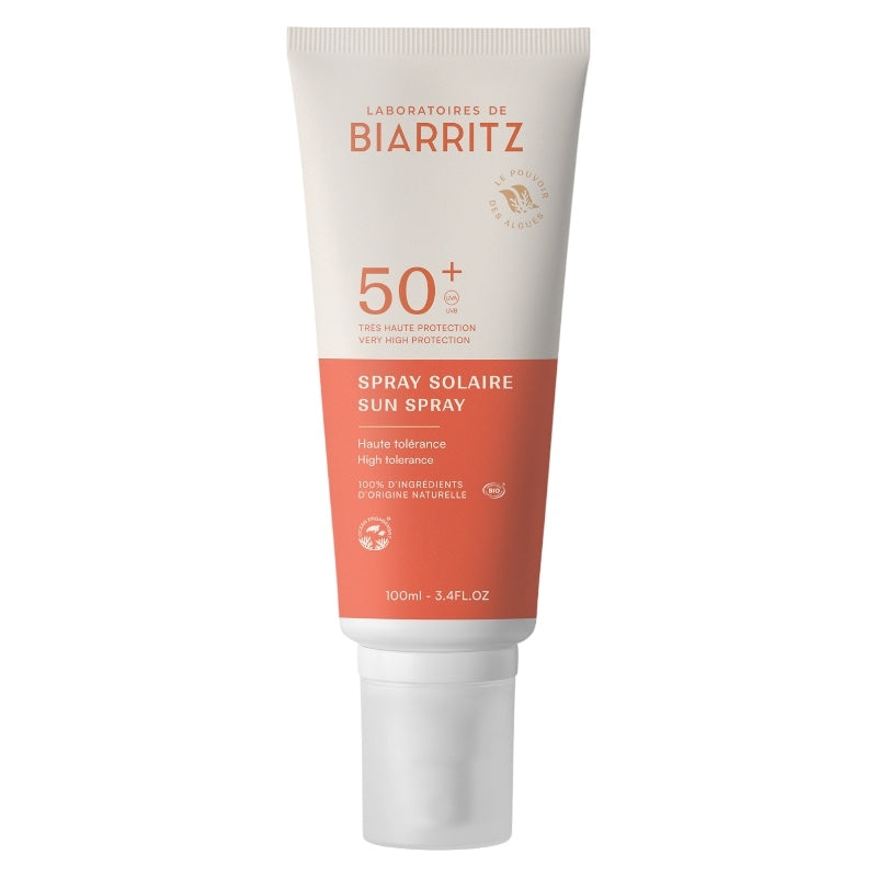 Bio-Sonnenschutzspray für Gesicht und Körper LSF 50+ – 100 ml – Laboratoires de Biarritz