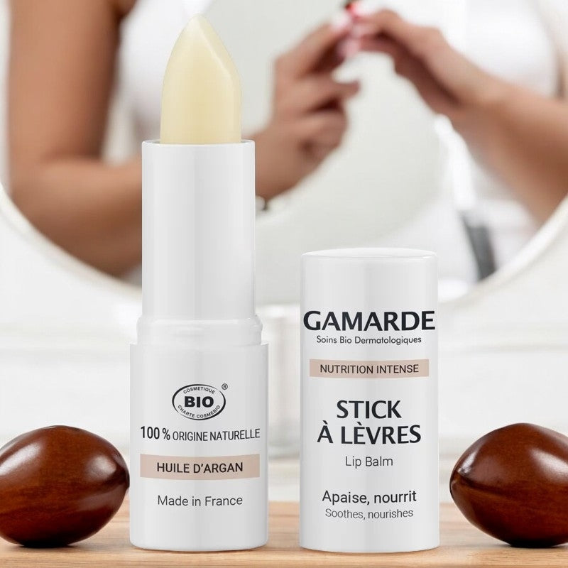 Stick à lèvres BIO argan & beurre de karité - 3,8g - Gamarde
