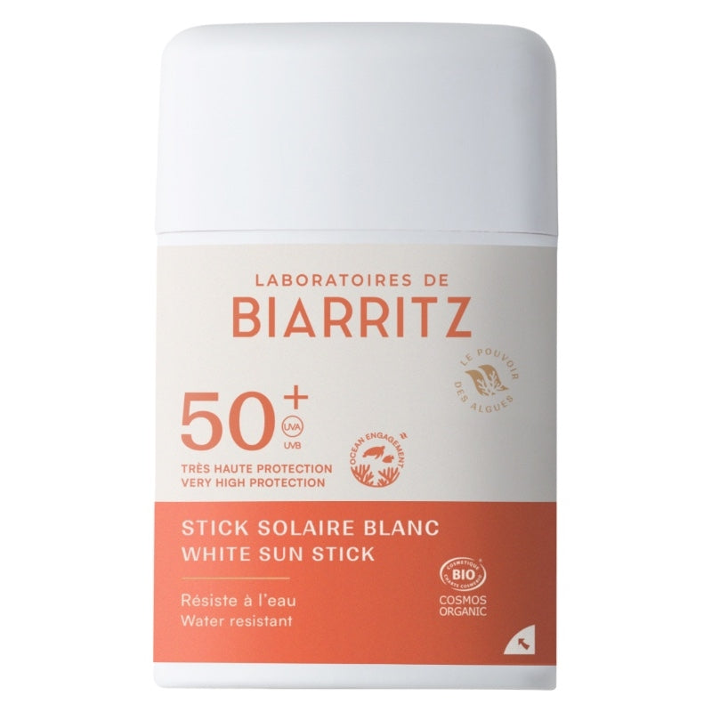 Stick solaire blanc BIO IP 50+ - 12g - Laboratoires de Biarritz