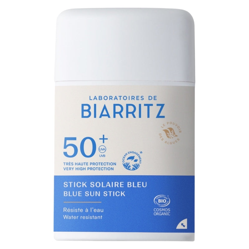 Stick solaire bleu BIO IP 50+ - 12g - Laboratoires de Biarritz