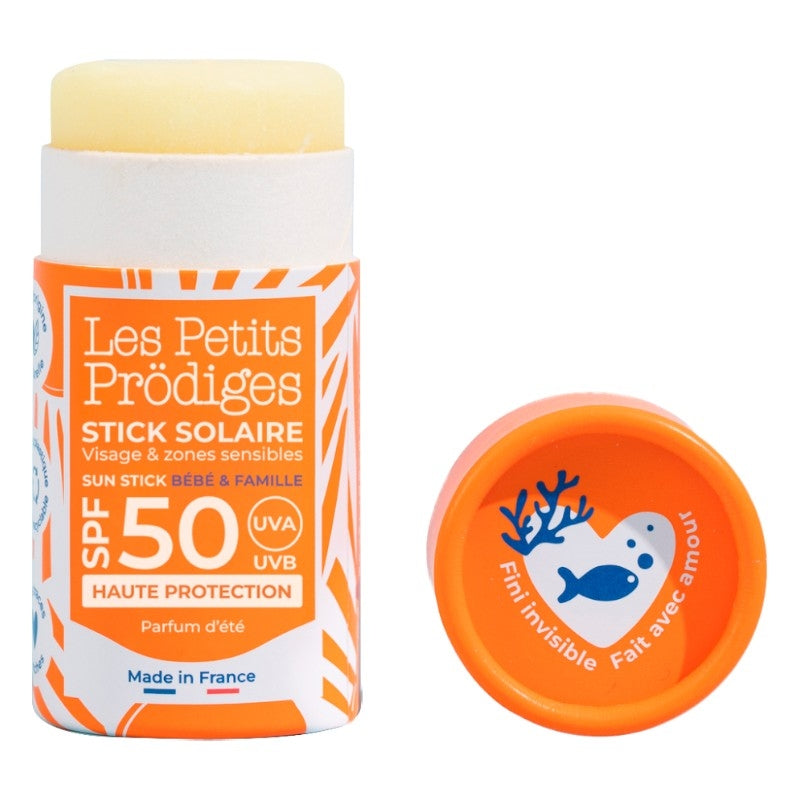 Stick solaire visage & zones sensibles IP 50 - 15g - Les petits prödiges