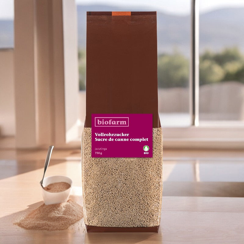 Bio-Vollrohrzucker – 750 g – Biofarm