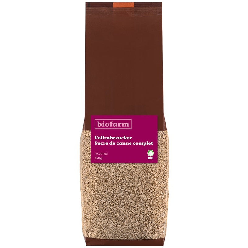 Bio-Vollrohrzucker – 750 g – Biofarm