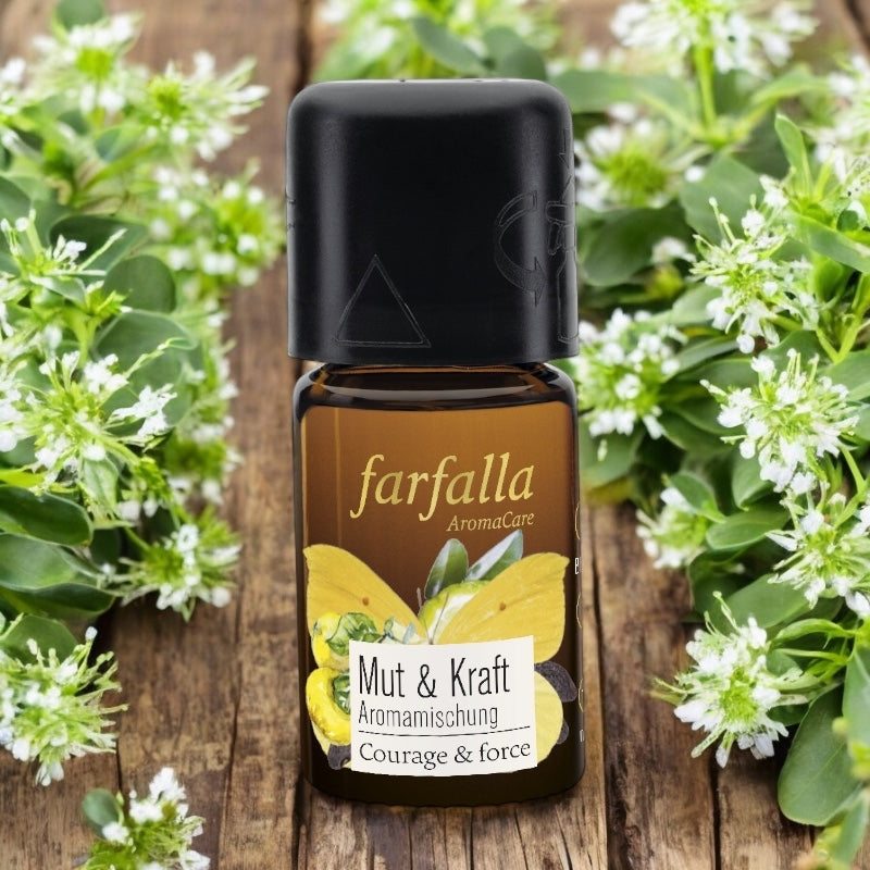 Synergie d'huiles essentielles Courage & force - 5ml - Farfalla