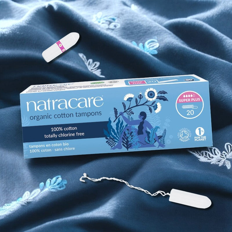 Tampons super plus sans applicateur BIO flux fort - 20 pièces - Natracare