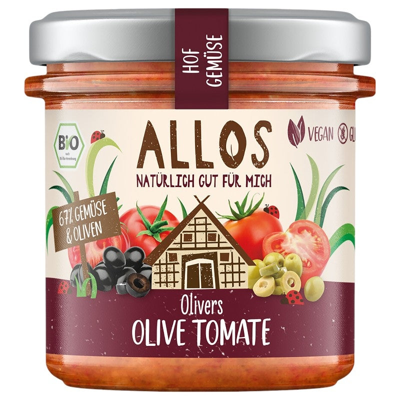 Bio-Oliven-Tomaten-Aufstrich – 135 g – Allos