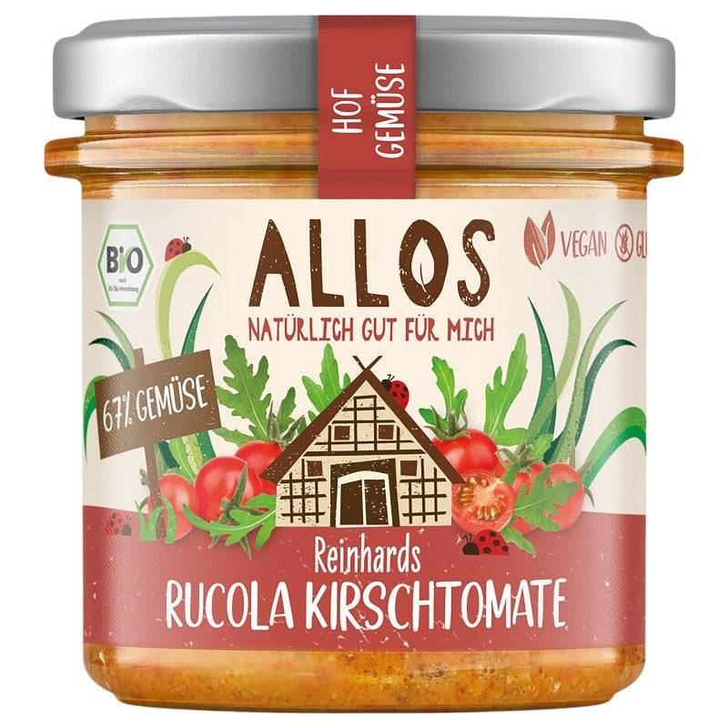 Bio-Rucola-Tomaten-Aufstrich – 135 g – Allos
