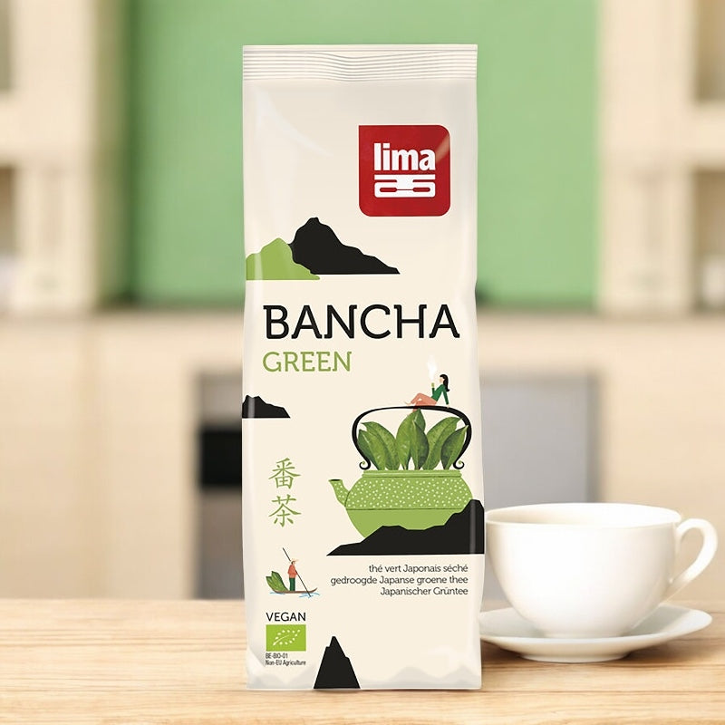 Bio-getrockneter japanischer Grüntee - Bancha - 100 g - Lima