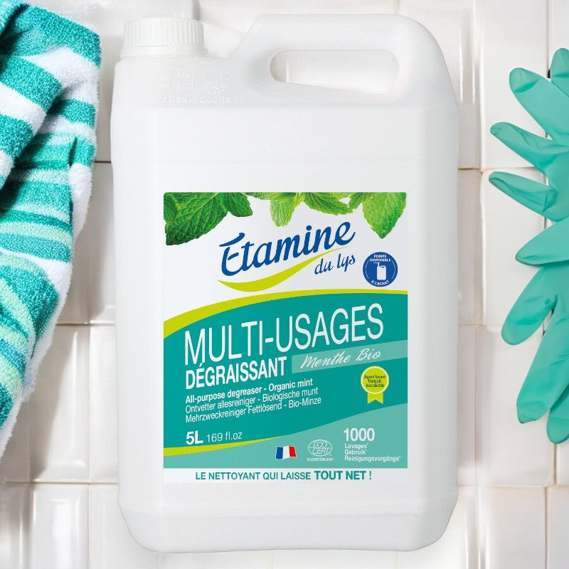 Tout Net Mehrzweck-Reiniger und Entfetter, umweltfreundlich, Minzduft - 5L - Etamine du Lys