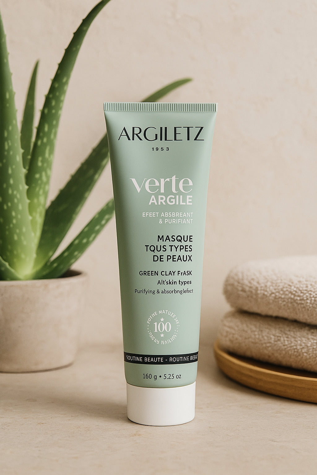 Gebrauchsfertige grüne Tonpaste in der Tube – 150 g – Argiletz