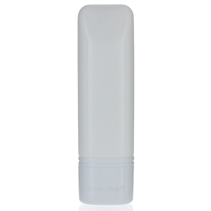 Tube ovale en plastique blanc 200ml avec réducteur & bouchon à vis Aromadis