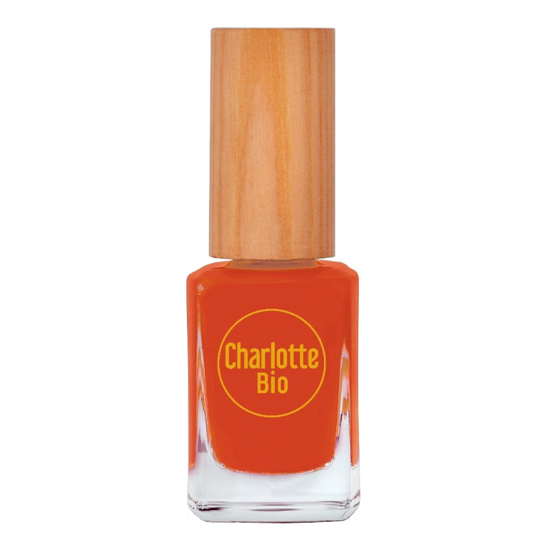 Vernis à ongles brillant orange rust - 10ml - Charlotte Bio