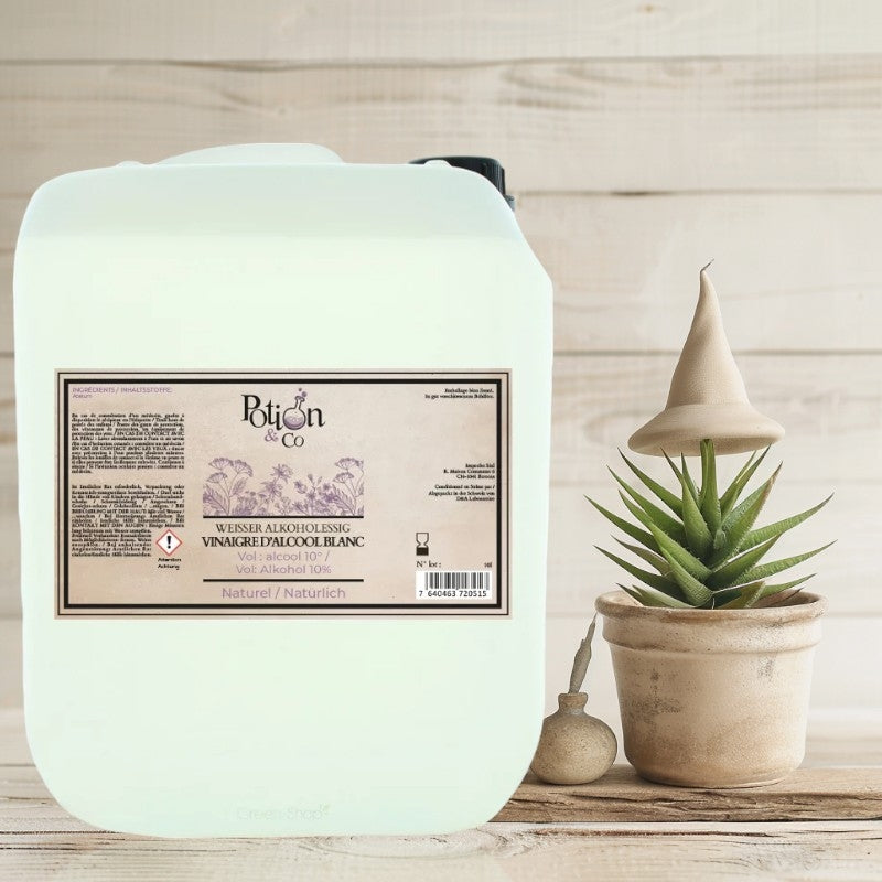 Natürlicher weißer Alkoholessig 10 % - 10 l - Potion & Co