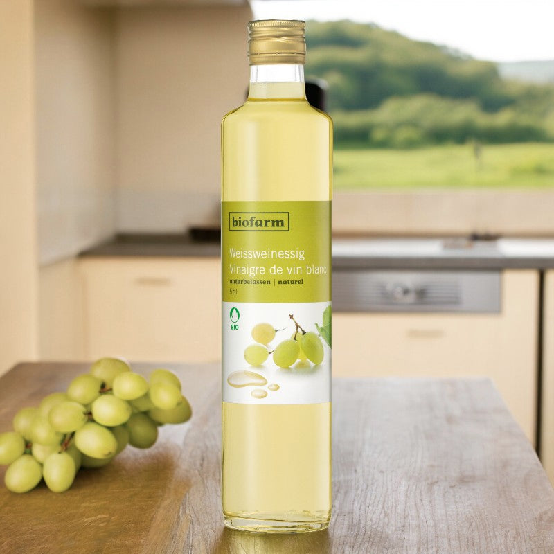 Bio-Weißweinessig – 500 ml – Biofarm