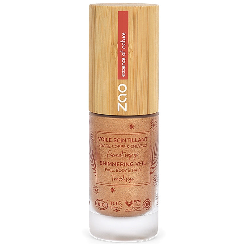 Voile scintillant visage, corps & cheveux BIO - 50ml - Zao