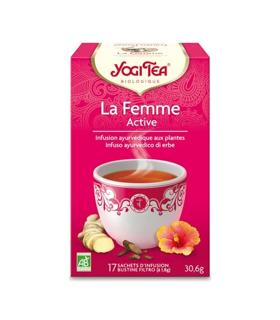 Infusion hibiscus, angélique & gingembre BIO - La Femme Active - Yogi Tea
