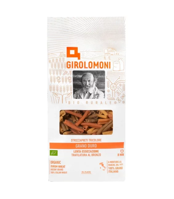 Strozzapreti 3 couleurs blé dur BIO - 500g - Girolomoni