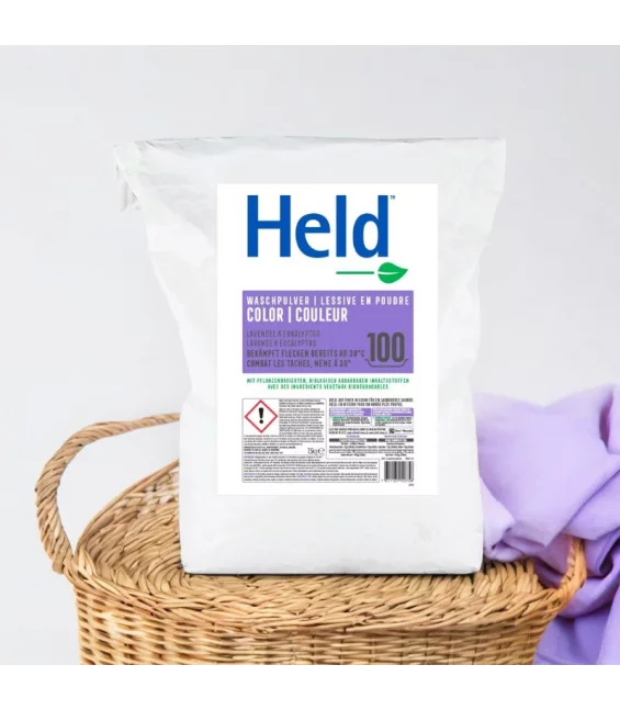 Ökologisches Buntwaschmittel Lavendel & Eukalyptus - 7,5kg - Held