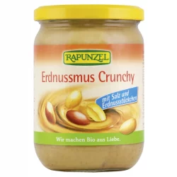 Purée de cacahuètes avec sel Crunchy BIO - 500g - Rapunzel
