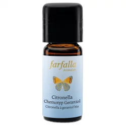 Ätherisches Öl Citronella Chemotyp Geraniol BIO - 10ml - Farfalla
